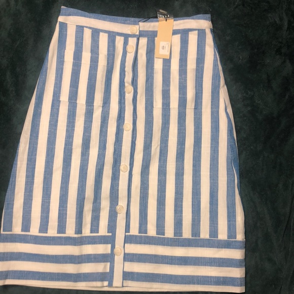 Gilli Linen stripped Skirt - Picture 1 of 8
